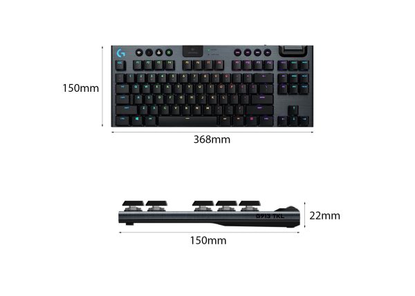 53335 kich thuoc ban phim logitech g913 tkl lightspeed wireless rgb red switch