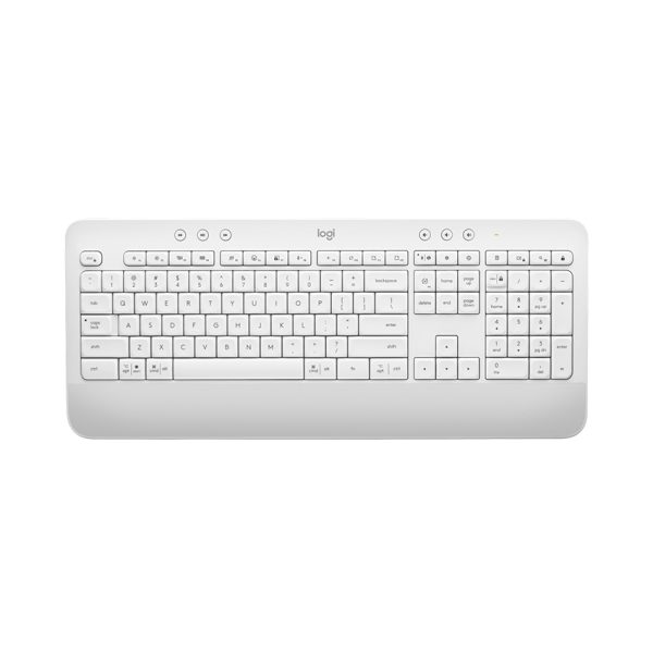 67424 ban phim khong day logitech k650 off white usb bluetooth trang 920 010987 0000 1