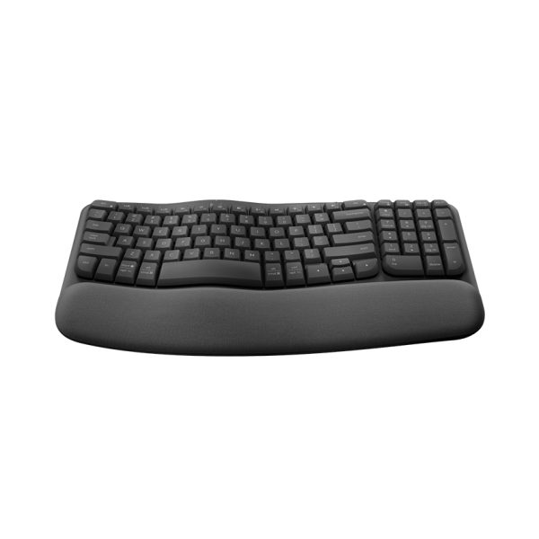 77048 ban phim khong day logitech wave keys ergonomic graphite usb 2 4ghz logi bolt bluetooth 920 012281 2