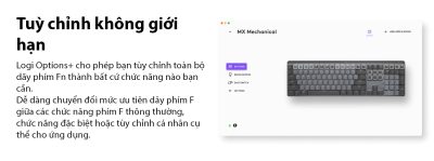 ban phim khong day logitech mx mechanical graphite tactile sw usb bluetooth5