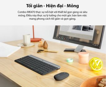 bo ban phim chuot khong day logitech mk470 usb mau den 001