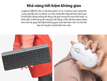 bo ban phim chuot khong day logitech mk470 usb mau den 002