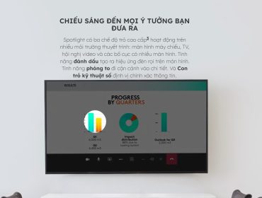 but trinh chieu logitech spotlight mau xam mota2