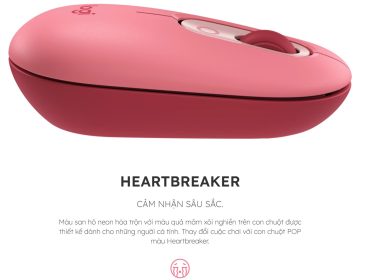 chuot khong day logitech pop emoji heartbreaker rose usb bluetooth hong 3