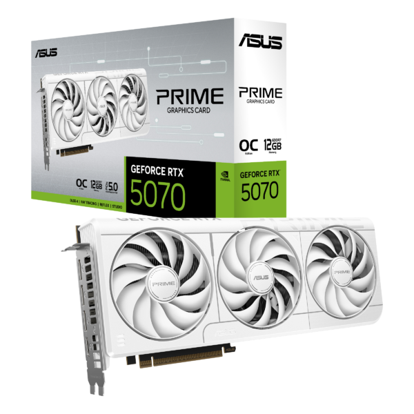 bpstore vga asus prime geforce rtx 5070 white oc edition 12gb gddr7 1