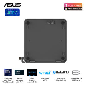 ASUS NUC 15 Pro Tall BNUC15CRHI500000 CORE5-120U/2xDDR5-6400/2xNVMe,SATA/ 2x HDMI 2.1/2x Thunderbolt/ VESA MOUNT - Bảo hành 36 tháng 7 NUC 15 Pro Tall 14