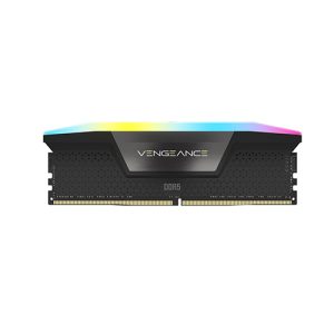 Bộ nhớ trong Corsair DDR5, 5200MHz 64GB 2x32GB DIMM, VENGEANCE RGB Black Heatspreader, RGB LED, 1.25V (CMH64GX5M2B5200C40)