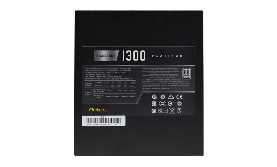 Nguồn Máy Tính ANTEC SIGNATURE SP1300 (1300w, 80 Plus Platinum, modular) bảo hành chính hãng 10 năm 1 Nguồn Máy Tính ANTEC SIGNATURE SP1300 (1300w, 80 Plus Platinum, modular) bảo hành chính hãng 10 năm