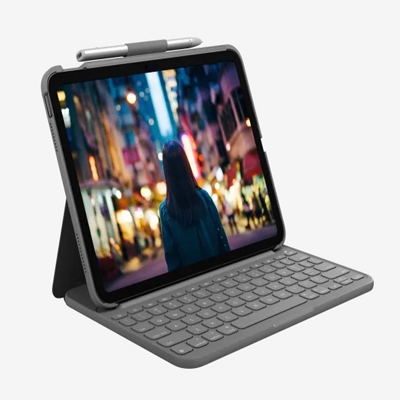 LOGITECH SLIM FOLIO FOR IPAD 10TH GEN – XÁM (GREY) 1 LOGITECH SLIM FOLIO FOR IPAD 10TH GEN – XÁM (GREY)