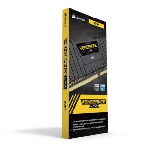 Bộ nhớ ram gắn trong Corsair DDR4 3600MHz 16GB 1x 288 DIMM, Vengeance LPX Black Heat spreader