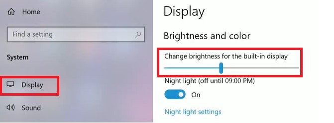 cách chỉnh độ sáng màn hình máy tính 4