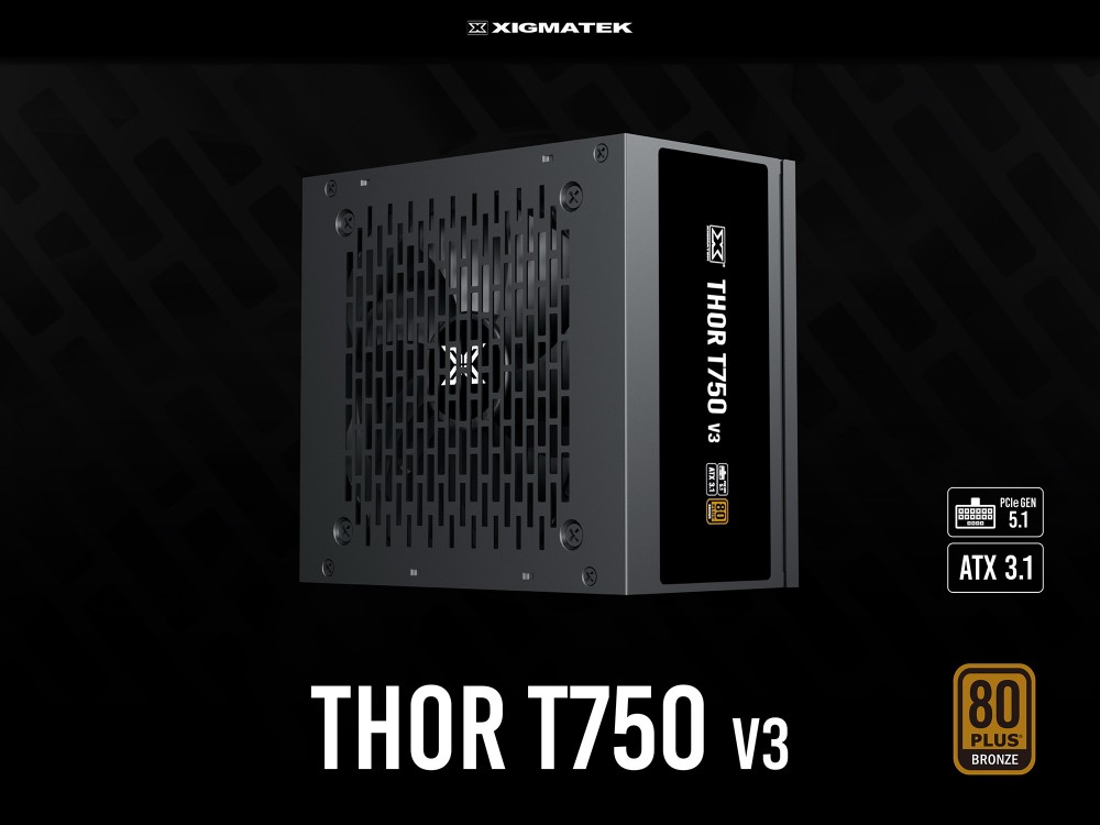 Nguồn Xigmatek Thor T750 V3 750W | 80 Plus Bronze, PCIe Gen 5.1, ATX 3.1, 100% cáp dẹt đen 8 Nguồn Xigmatek Thor T750 V3 750W | 80 Plus Bronze, PCIe Gen 5.1, ATX 3.1, 100% cáp dẹt đen - Ảnh 8