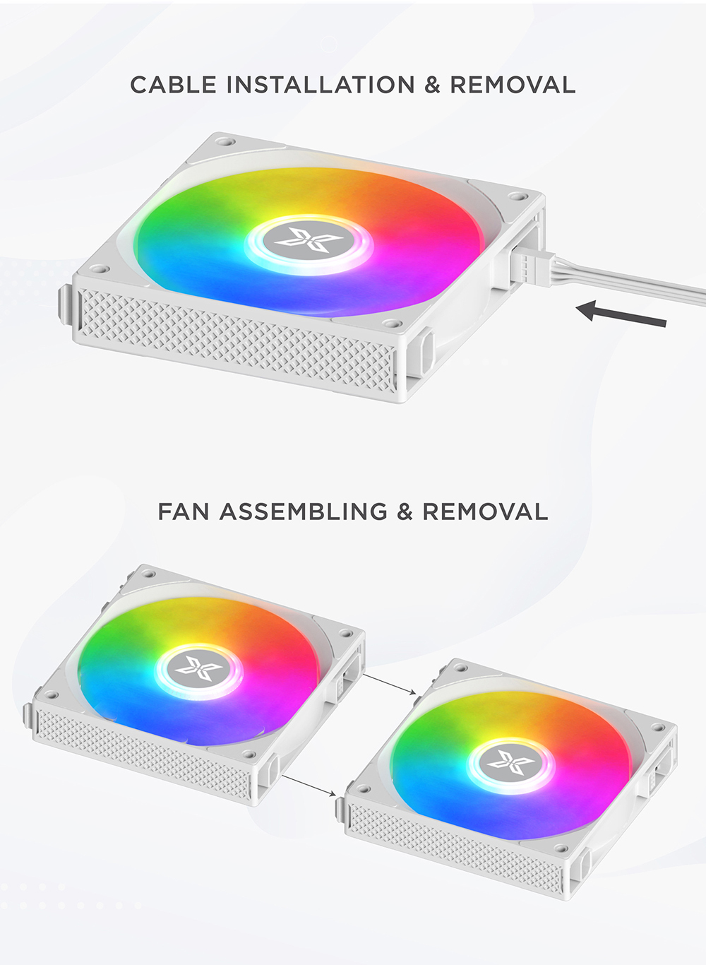 Bộ 3 Quạt tản nhiệt XIGMATEK STARLINK ARCTIC ARGB (EN41310) 10 Bộ 3 Quạt tản nhiệt XIGMATEK STARLINK ARCTIC ARGB (EN41310) - Ảnh 10