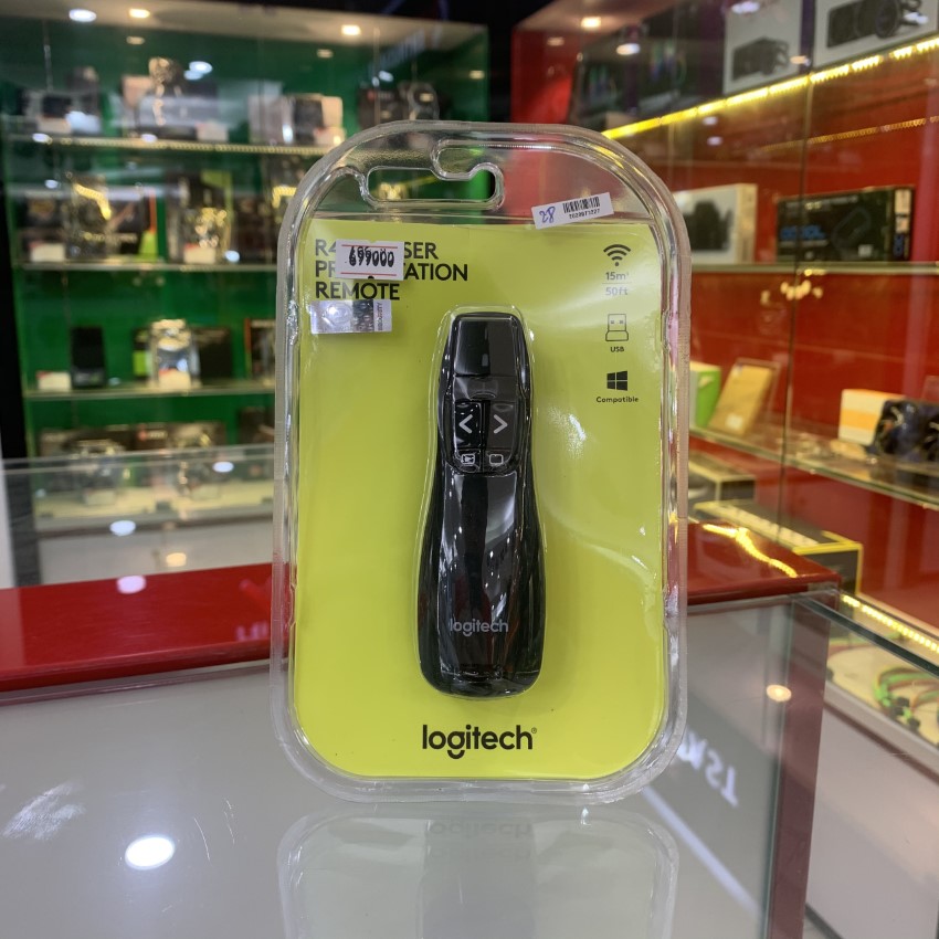 BÚT TRÌNH CHIẾU LOGITECH PRESENTER CORDLESS R400 - BẢO HÀNH CHÍNH HÃNG 36 THÁNG - Ảnh 2