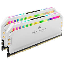 Bộ nhớ ram gắn trong Corsair DDR4, 3200MHz 16GB (2x8GB) DIMM, CL16 DOMINATOR PLATINUM RGB White Heatspreader, RGB LED