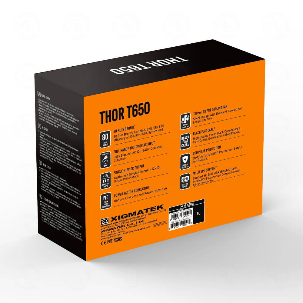Nguồn Máy Tính Xigmatek THOR T650 EN49561 (650w, 80 Plus Bronze) - Ảnh 7