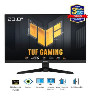 Màn Hình Gaming ASUS TUF VG249Q3A (23.8 inch - FHD - Fast IPS - 180Hz - 1ms - ELMBSync - GSync - FreeSync) bảo hành chính hãng 36 tháng