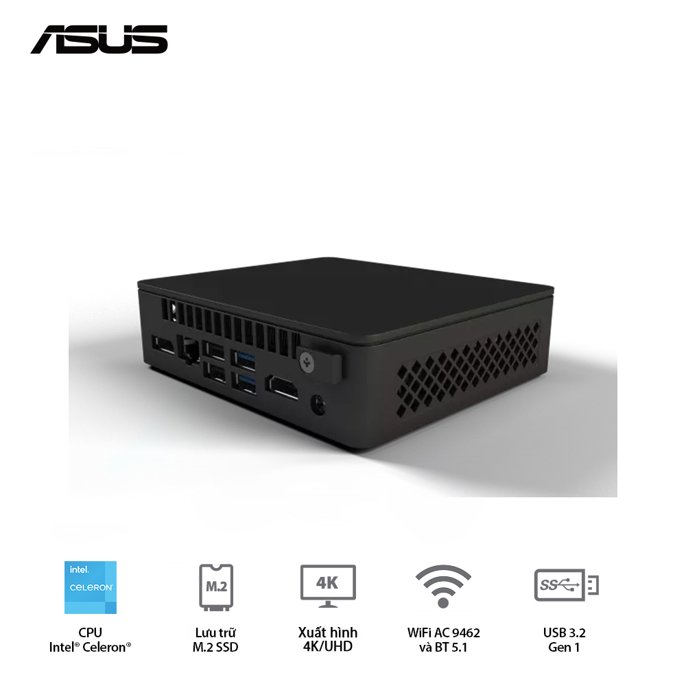 BỘ MINI PC ASUS INTEL NUC 11 ESSENTIAL NUC11ATKC4 ( CELERON® N5105/ 2XDDR4-2933/1XNVME/ 1X DP/ 1XHDMI ) bảo hành chính hãng 36 tháng 3 BỘ MINI PC ASUS INTEL NUC 11 ESSENTIAL NUC11ATKC4 ( CELERON® N5105/ 2XDDR4-2933/1XNVME/ 1X DP/ 1XHDMI ) bảo hành chính hãng 36 tháng - Ảnh 3