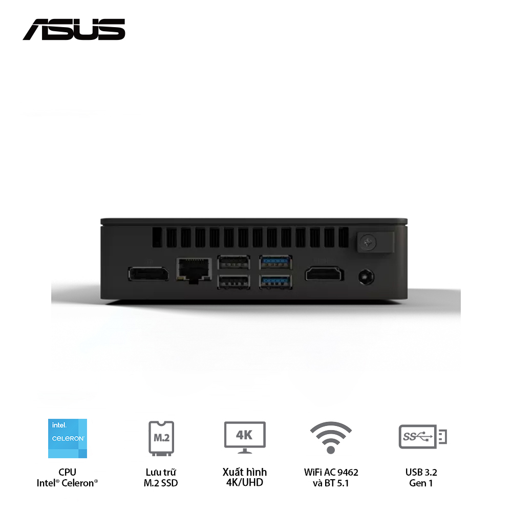 BỘ MINI PC ASUS INTEL NUC 11 ESSENTIAL NUC11ATKC4 ( CELERON® N5105/ 2XDDR4-2933/1XNVME/ 1X DP/ 1XHDMI ) bảo hành chính hãng 36 tháng 4 BỘ MINI PC ASUS INTEL NUC 11 ESSENTIAL NUC11ATKC4 ( CELERON® N5105/ 2XDDR4-2933/1XNVME/ 1X DP/ 1XHDMI ) bảo hành chính hãng 36 tháng - Ảnh 4