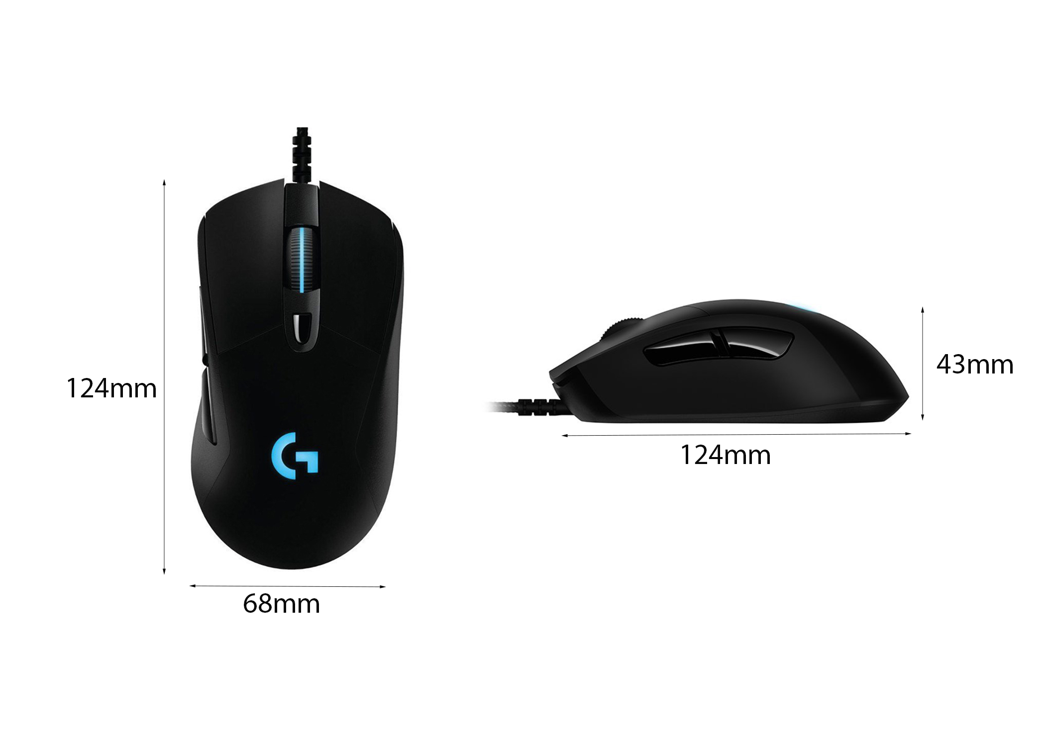 CHUỘT GAME LOGITECH G403 HERO (USB/RGB/ĐEN) bảo hành chính hãng 2 CHUỘT GAME LOGITECH G403 HERO (USB/RGB/ĐEN) bảo hành chính hãng - Ảnh 2