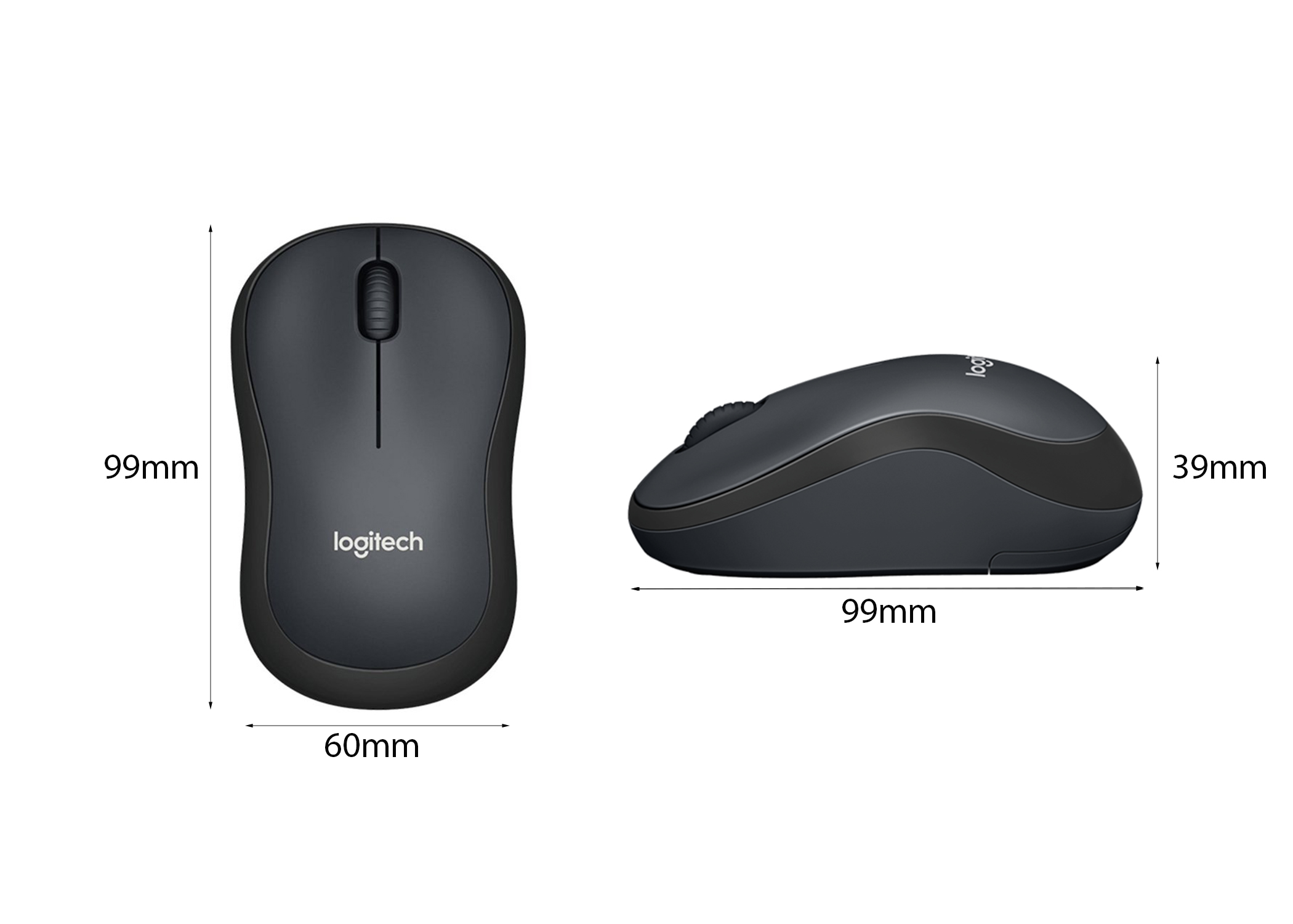 CHUỘT KHÔNG DÂY LOGITECH M221 ĐEN (USB) bảo hành chính hãng 12 tháng 2 CHUỘT KHÔNG DÂY LOGITECH M221 ĐEN (USB) bảo hành chính hãng 12 tháng - Ảnh 2