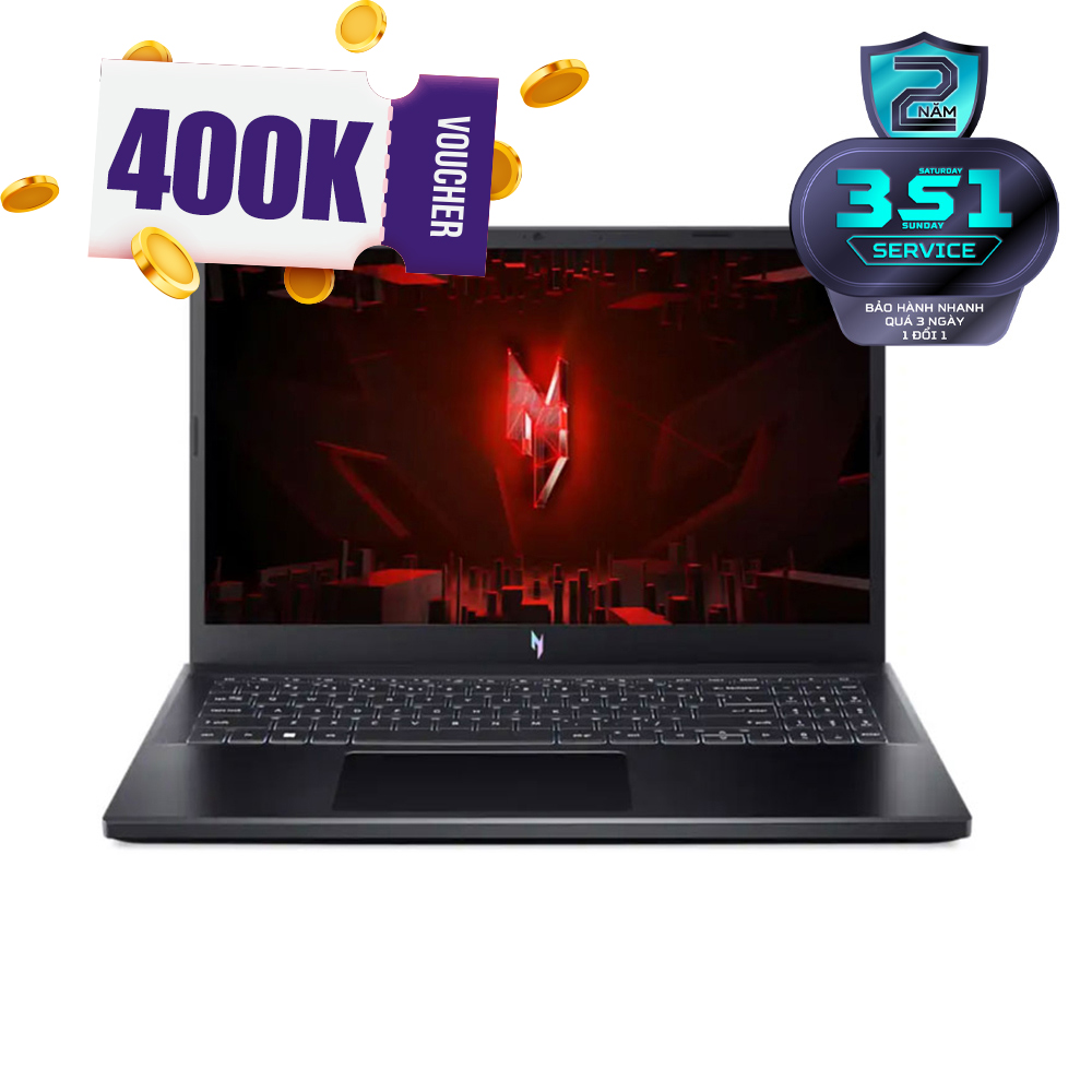 Laptop Acer Gaming Nitro V ANV15-51-91T5 NH.QQESV.009 (Intel Core i9-13900H | RTX 4060|16GB | 512GB | | 15.6 inch FHD | Win 11 | Đen) 1 Laptop Acer Gaming Nitro V ANV15-51-91T5 NH.QQESV.009 (Intel Core i9-13900H | RTX 4060|16GB | 512GB | | 15.6 inch FHD | Win 11 | Đen)