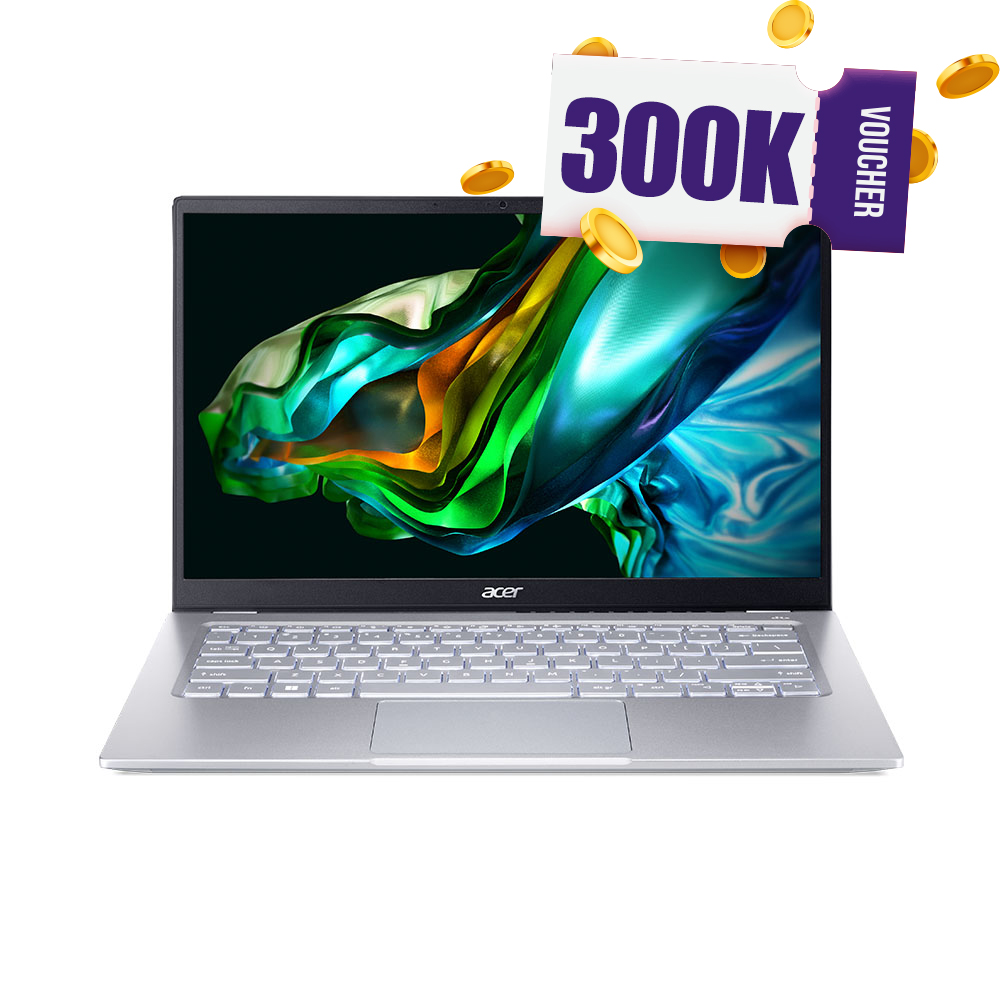 Laptop Acer Swift Go 14 SFG14-41-R19Z NX.KG3SV.001 (AMD Ryzen 5 7530U | 16GB | 512GB | AMD Radeon | 14 inch FHD | Win 11 | Bạc) 1 Laptop Acer Swift Go 14 SFG14-41-R19Z NX.KG3SV.001 (AMD Ryzen 5 7530U | 16GB | 512GB | AMD Radeon | 14 inch FHD | Win 11 | Bạc)