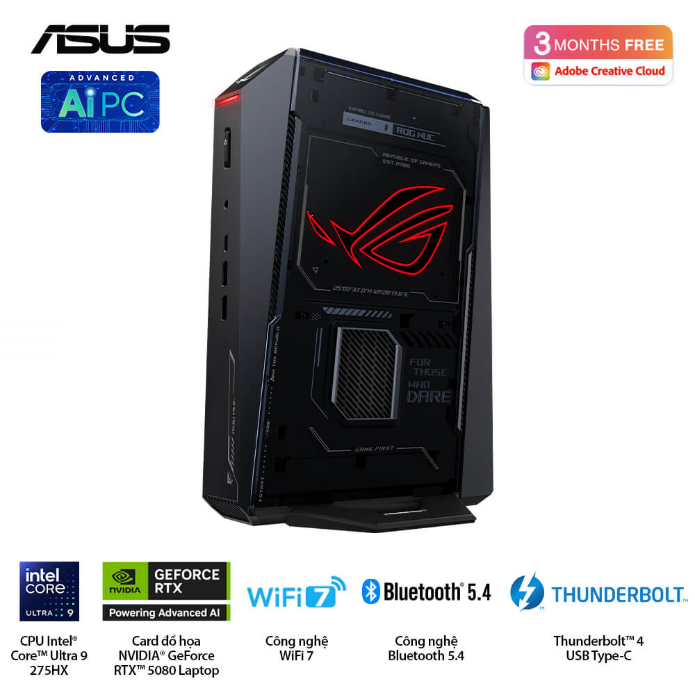 Mini PC ASUS NUC ROG NUC15JNK- RNUC15JNK9X289A0 (U9 275HX | 16GB | 1TB | RTX 5080 | Killer Wifi 7E | Win 11) 1 Mini PC ASUS NUC ROG NUC15JNK- RNUC15JNK9X289A0 (U9 275HX | 16GB | 1TB | RTX 5080 | Killer Wifi 7E | Win 11)
