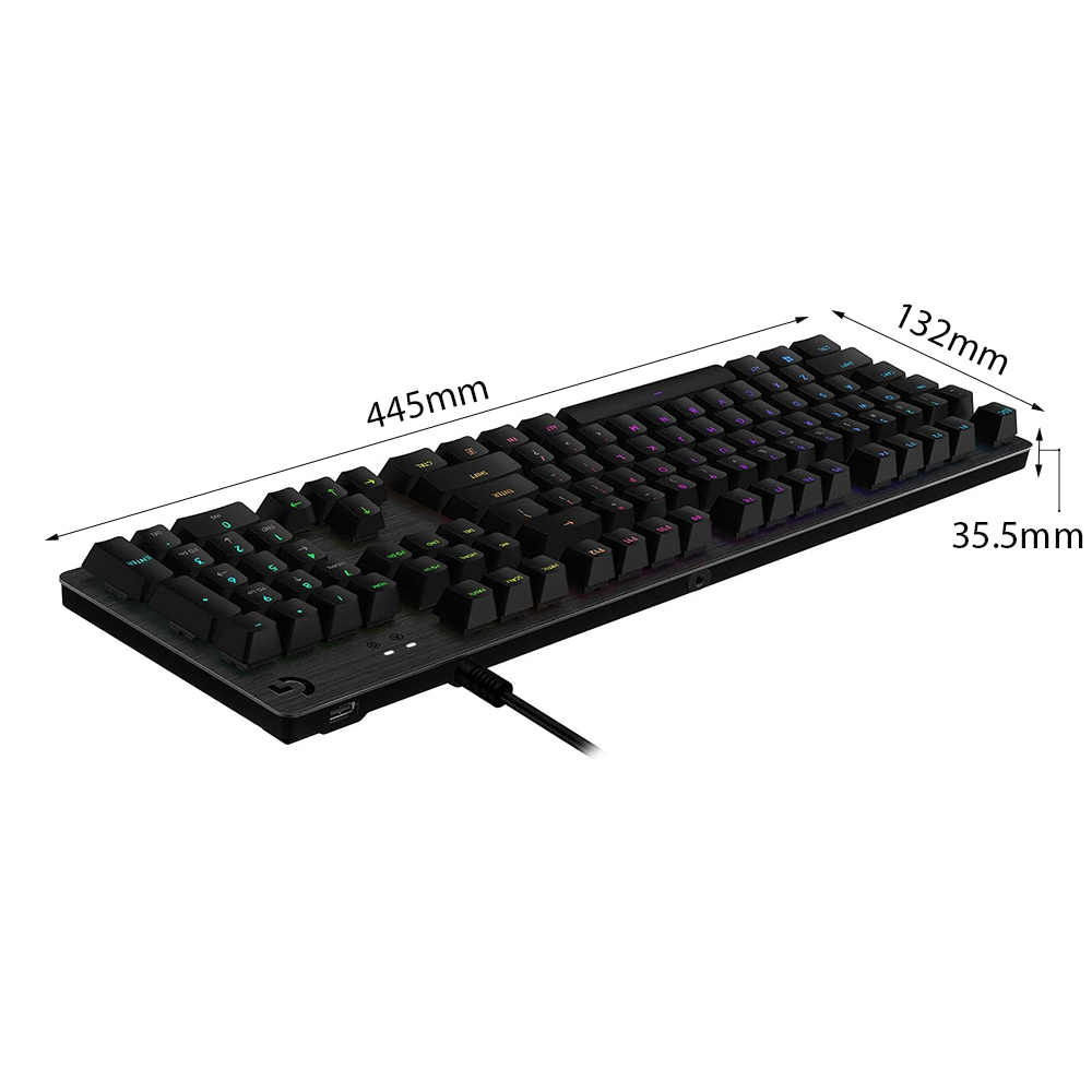 BÀN PHÍM CƠ LOGITECH G512 LIGHTSYNC RGB CLICKY (USB/GX BLUE) bảo hành chính hãng - Ảnh 5