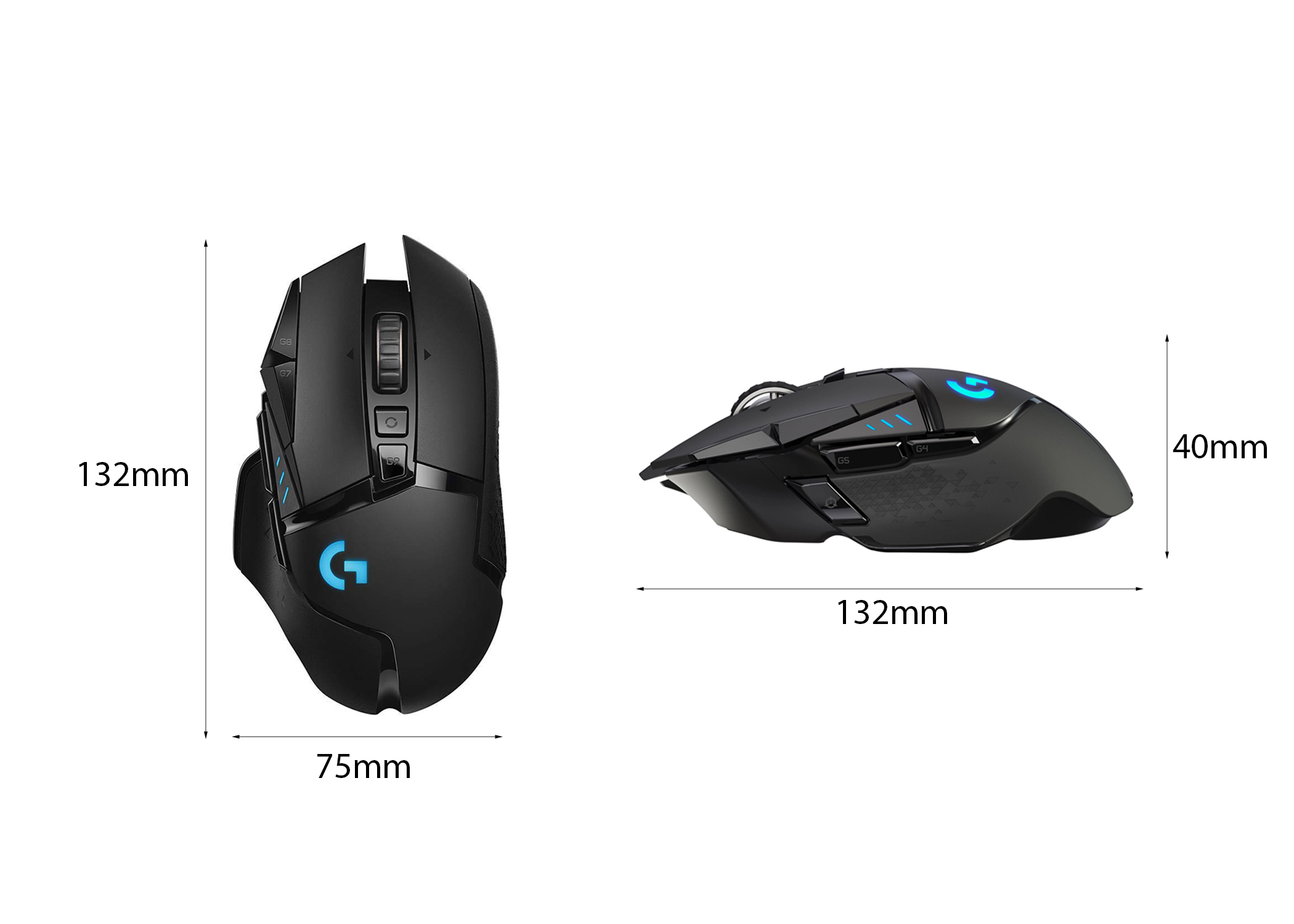 CHUỘT GAME KHÔNG DÂY LOGITECH G502 HERO LIGHTSPEED (USB/RGB/ĐEN) bảo hành chính hãng - Ảnh 6