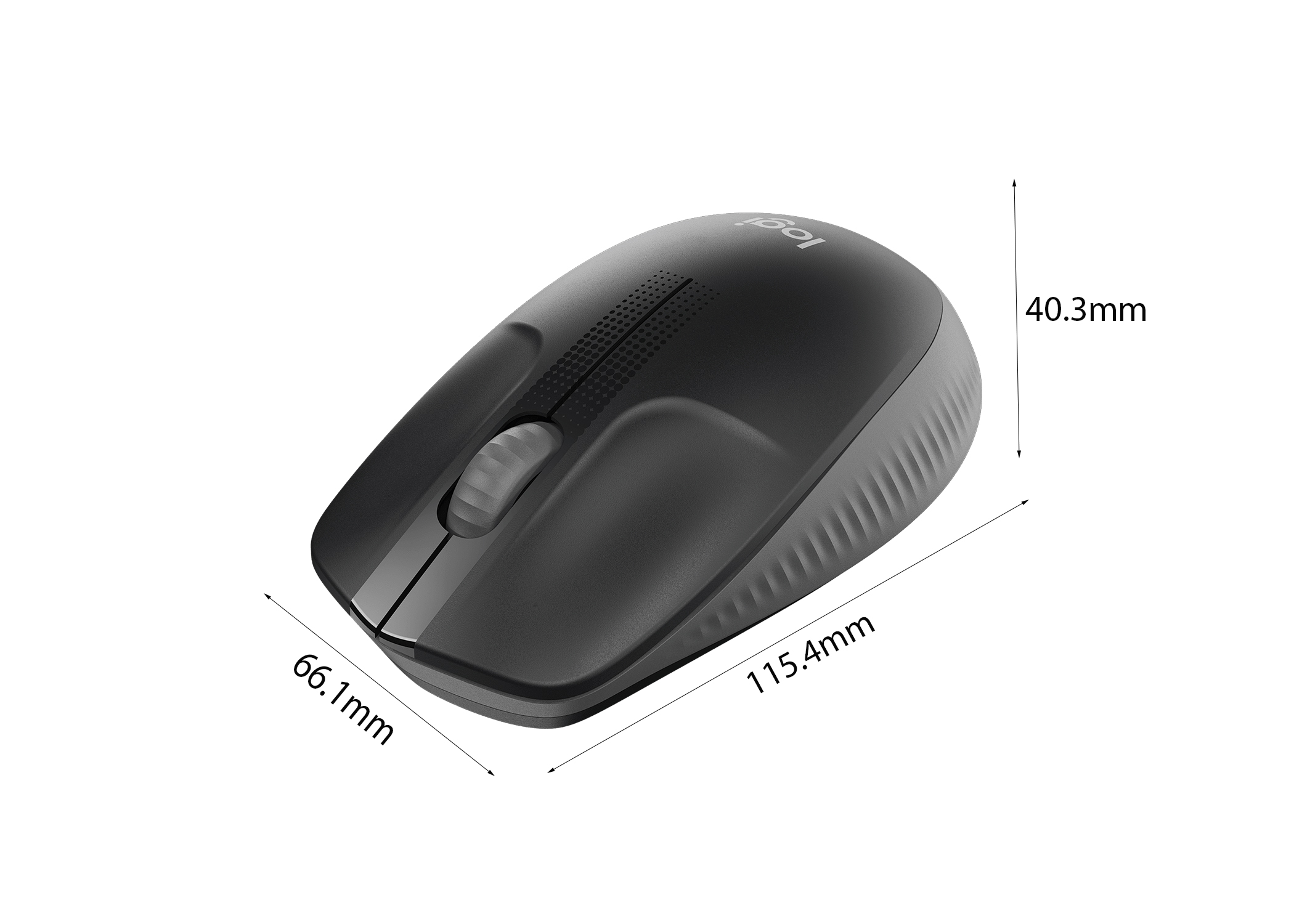 Chuột không dây Logitech M190 - Màu xám than (CHARCOAL ) bảo hành chính hãng 12 tháng 3 Chuột không dây Logitech M190 - Màu xám than (CHARCOAL ) bảo hành chính hãng 12 tháng - Ảnh 3