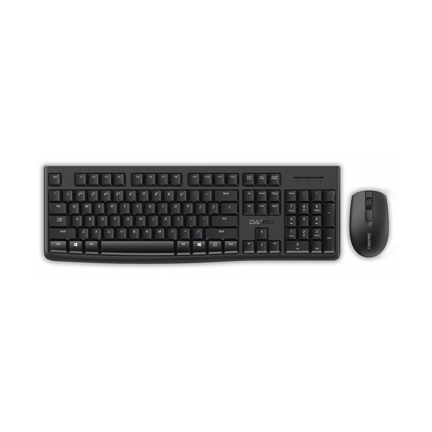 BỘ BÀN PHÍM CHUỘT KHÔNG DÂY DAREU LK186G ĐEN (USB)