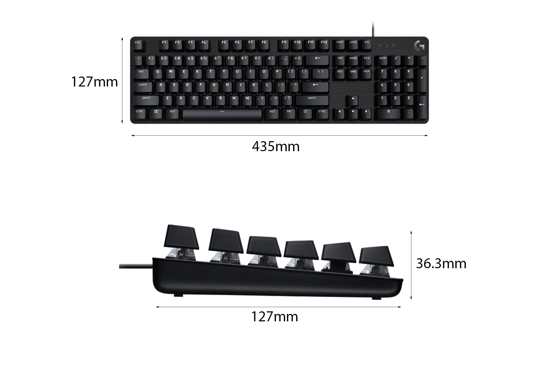BÀN PHÍM CƠ LOGITECH G413 SE TACTILE SW (USB/PBT) bảo hành chính hãng - Ảnh 6