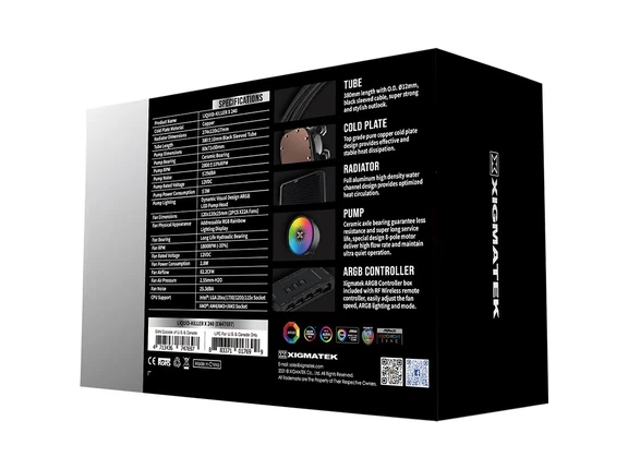 Tản nhiệt AIO Xigmatek LIQUID KILLER X 240 5 Tản nhiệt AIO Xigmatek LIQUID KILLER X 240 - Ảnh 5