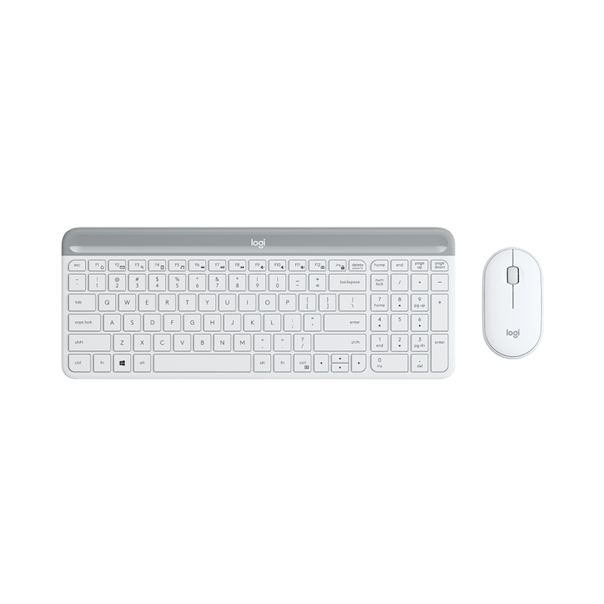 BỘ BÀN PHÍM CHUỘT KHÔNG DÂY LOGITECH MK470 TRẮNG (USB) bảo hành chính hãng 12 tháng