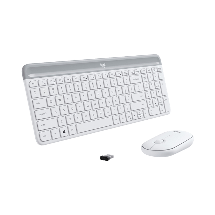 BỘ BÀN PHÍM CHUỘT KHÔNG DÂY LOGITECH MK470 TRẮNG (USB) bảo hành chính hãng 12 tháng - Ảnh 4