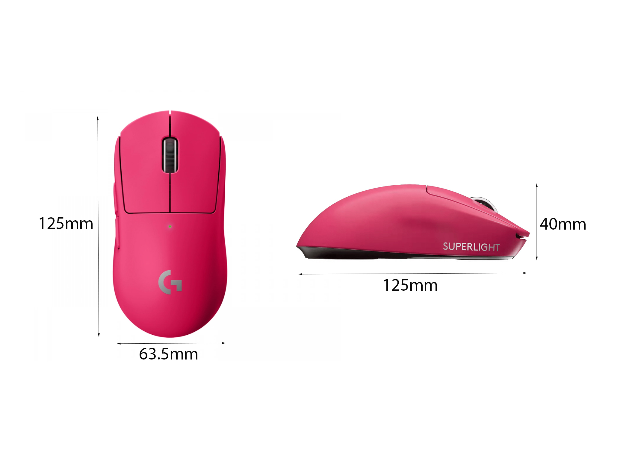 CHUỘT GAME KHÔNG DÂY LOGITECH PRO X SUPERLIGHT MAGENTA (USB/RGB/HỒNG) bảo hành chính hãng - Ảnh 4