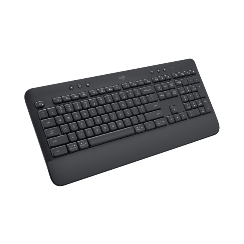BÀN PHÍM KHÔNG DÂY LOGITECH K650 GRAPHITE (USB/BLUETOOTH/ĐEN) bảo hành chính hãng - Ảnh 3