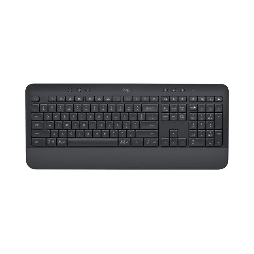 BÀN PHÍM KHÔNG DÂY LOGITECH K650 GRAPHITE (USB/BLUETOOTH/ĐEN) bảo hành chính hãng