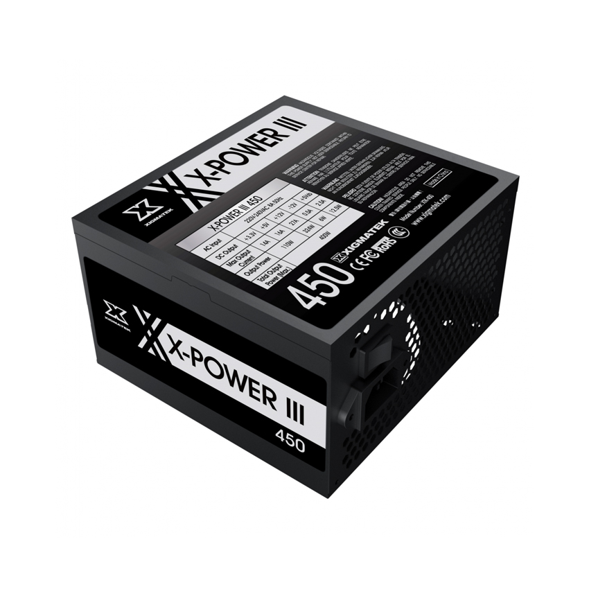 NGUỒN XIGMATEK X-POWER III 450 - 400W EN45969 (MÀU ĐEN) 2 NGUỒN XIGMATEK X-POWER III 450 - 400W EN45969 (MÀU ĐEN) - Ảnh 2