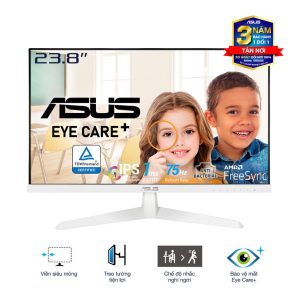 Màn Hình ASUS VY249HE-W (23.8 inch - FHD - IPS - 75Hz - 1ms - FreeSync - EyeCare) bảo hành chính hãng 36 tháng