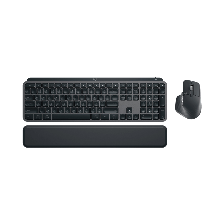 COMBO BÀN PHÍM VÀ CHUỘT KHÔNG DÂY LOGITECH MX KEYS S GRAPHITE - bảo hành chính hãng 12 tháng 1 COMBO BÀN PHÍM VÀ CHUỘT KHÔNG DÂY LOGITECH MX KEYS S GRAPHITE - bảo hành chính hãng 12 tháng