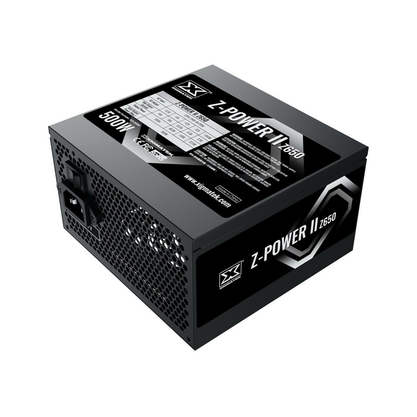 NGUỒN XIGMATEK Z-POWER II Z650 EN41495 (MÀU ĐEN/500W/230V) 4 NGUỒN XIGMATEK Z-POWER II Z650 EN41495 (MÀU ĐEN/500W/230V) - Ảnh 4