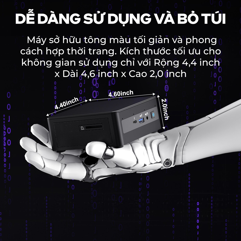 BỘ MINI PC ASUS INTEL NUC13 PRO TALL NUC13ANHI3 ( I3-1315U/ 2XDDR4-3200 / 3XNVME, SATA/ 2X HDMI 2.1/2X DP 1.4A/ VESA MOUNT ) bảo hành chính hãng 36 tháng 6 7 cd002fd2 9145 4416 9210 cb22450c9ecc