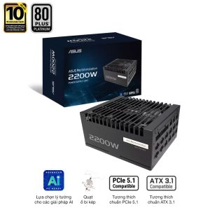 Nguồn ASUS Pro WS 2200W Platinum 80 Plus Platinum bảo hành 10 năm