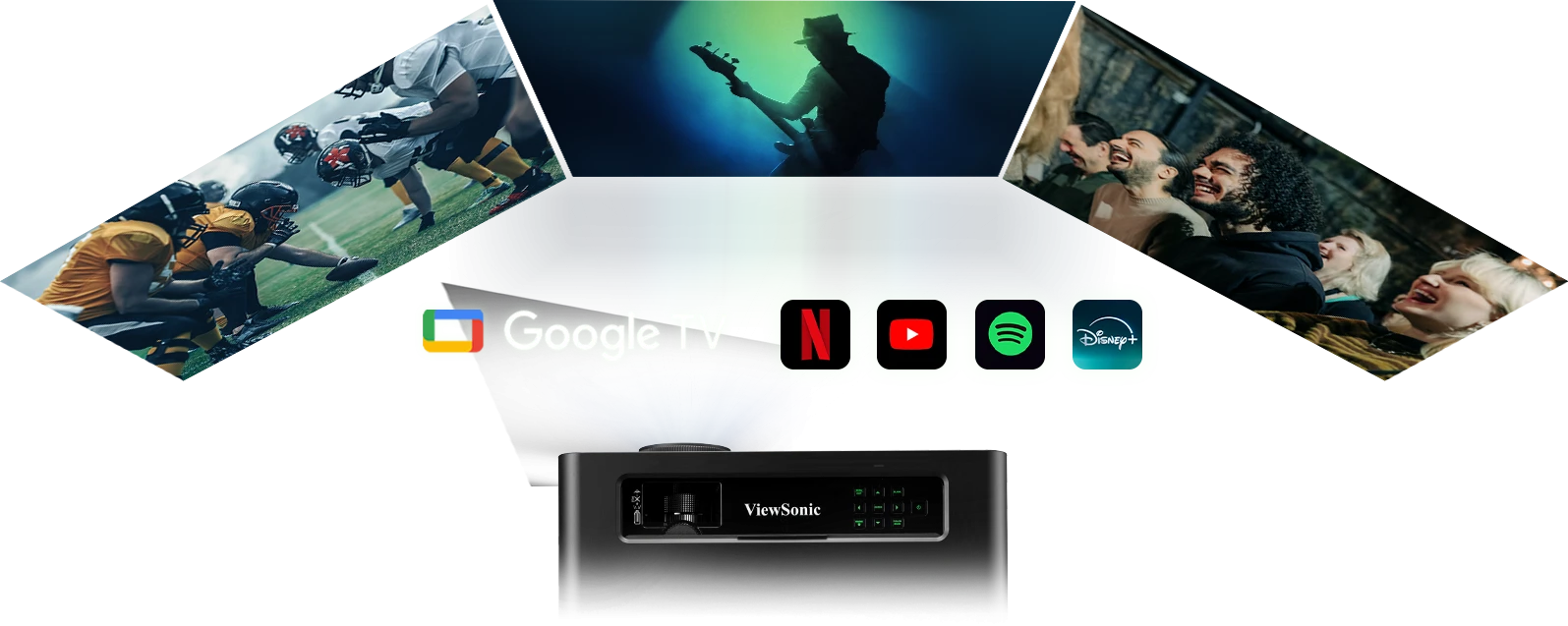 Máy chiếu ViewSonic X1-4K Pro 29 Google TV
