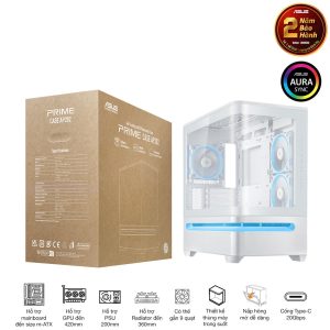 vỏ case PRIME AP202 TG ARGB WHITE bảo hành 2 năm