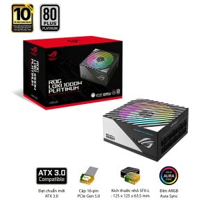 Nguồn Mini SFX-L Asus ROG LOKI 1000P 1000w Platinum bảo hành 10 năm