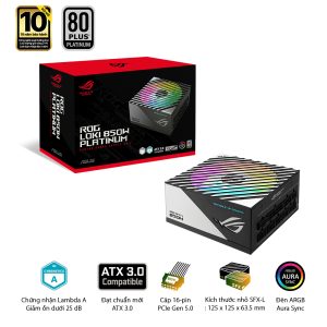 Nguồn ASUS ROG LOKI 850P SFX-L Gaming bảo hành 10 năm
