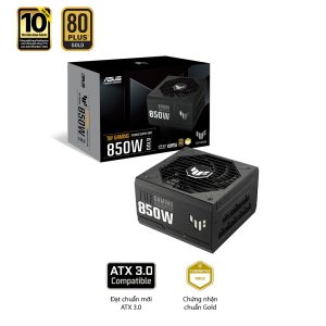Nguồn ASUS TUF GAMING 850G (850W, ATX 3.0, PCIe 5.0, 80 Plus Gold, Full Modular, 10 năm bảo hành)